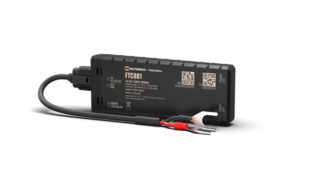 4G LTE Cat 1 battery-mounted vehicle GPS tracker