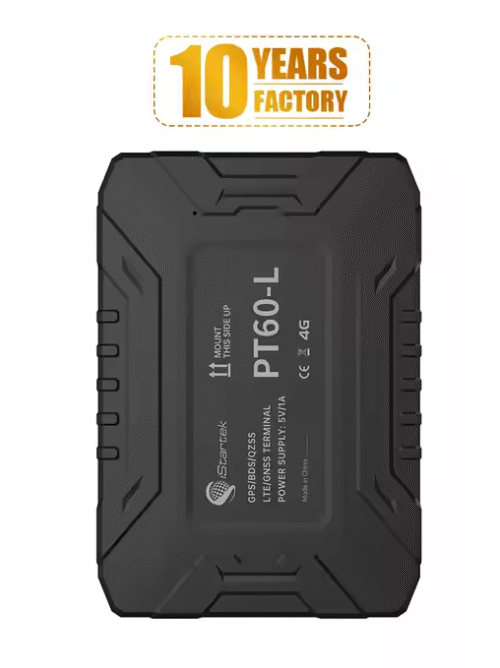 Portable 4G GPS tracker with a 7500mAh battery, rugged waterproof casing, and magnetic mount for easy installation on vehicles and assets